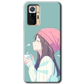 Xiaomi Redmi Note 10 Pro Happy Girl Baskılı Uyumlu Silikon Kılıf
