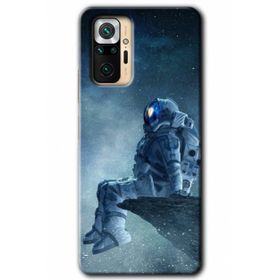 Xiaomi Redmi Note 10 Pro Hd Desen Baskılı Astronot Yalnızlığı Arka Kapak Kılıf