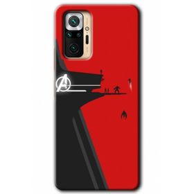 Xiaomi Redmi Note 10 Pro Hd Desen Baskılı Avengers Tower Arka Kapak Kılıf
