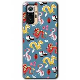 Xiaomi Redmi Note 10 Pro Hd Desen Baskılı Funky Dragon Arka Kapak Kılıf