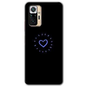 Xiaomi Redmi Note 10 Pro Heart Strokes Baskılı Uyumlu Silikon Kılıf