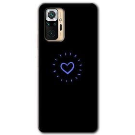 Xiaomi Redmi Note 10 Pro Heart Strokes Baskılı Uyumlu Silikon Kılıf