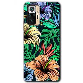 Xiaomi Redmi Note 10 Pro Hibiscus Flowers Baskılı Uyumlu Silikon Kılıf