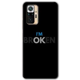 Xiaomi Redmi Note 10 Pro Im Broken Baskılı Uyumlu Silikon Kılıf