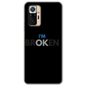 Xiaomi Redmi Note 10 Pro Im Broken Baskılı Uyumlu Silikon Kılıf