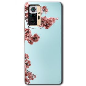 Xiaomi Redmi Note 10 Pro Japon Çiçeği Baskılı Uyumlu Silikon Kılıf