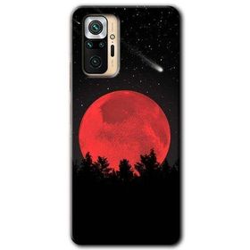 Xiaomi Redmi Note 10 Pro Kanlı Ay Baskılı Uyumlu Silikon Kılıf