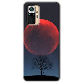 Xiaomi Redmi Note 10 Pro Kanlı Ay Baskılı Uyumlu Silikon Kılıf