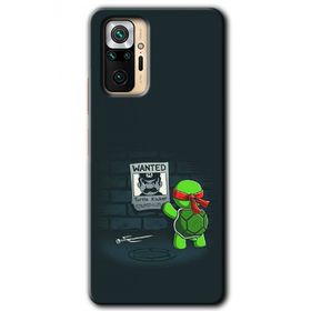 Xiaomi Redmi Note 10 Pro Kaplumbağa Avcısı Baskılı Uyumlu Silikon Kılıf