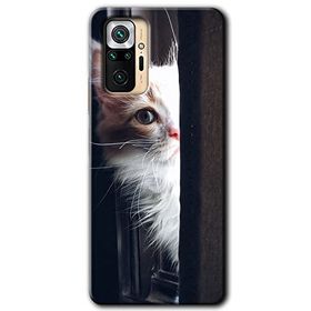 Xiaomi Redmi Note 10 Pro Kedi Bakışı Baskılı Uyumlu Silikon Kılıf