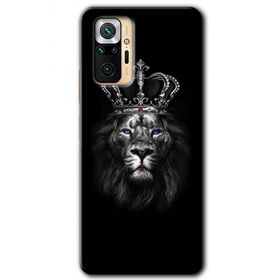 Xiaomi Redmi Note 10 Pro King Lion Baskılı Uyumlu Silikon Kılıf