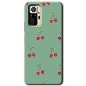 Xiaomi Redmi Note 10 Pro Kiraz Berry Baskılı Uyumlu Silikon Kılıf