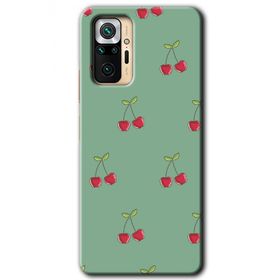Xiaomi Redmi Note 10 Pro Kiraz Berry Baskılı Uyumlu Silikon Kılıf