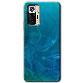 Xiaomi Redmi Note 10 Pro Mavi Aura Baskılı Uyumlu Silikon Kılıf