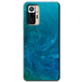 Xiaomi Redmi Note 10 Pro Mavi Aura Baskılı Uyumlu Silikon Kılıf