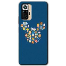 Xiaomi Redmi Note 10 Pro Mickey Baskılı Uyumlu Silikon Kılıf