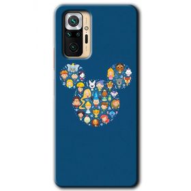 Xiaomi Redmi Note 10 Pro Mickey Baskılı Uyumlu Silikon Kılıf