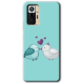 Xiaomi Redmi Note 10 Pro Mutlu Kuşlar Baskılı Uyumlu Silikon Kılıf