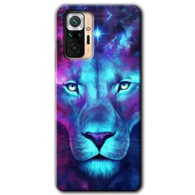 Xiaomi Redmi Note 10 Pro Neon Lion Baskılı Uyumlu Silikon Kılıf