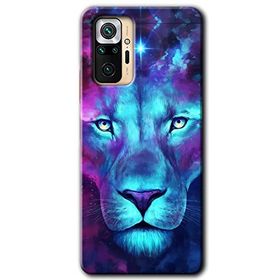 Xiaomi Redmi Note 10 Pro Neon Lion Baskılı Uyumlu Silikon Kılıf