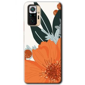 Xiaomi Redmi Note 10 Pro Portakal Çiçeği Baskılı Uyumlu Silikon Kılıf