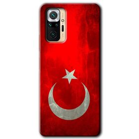 Xiaomi Redmi Note 10 Pro Siyah Mermer Desenli Y Harfi Baskılı Uyumlu Silikon Kılıf