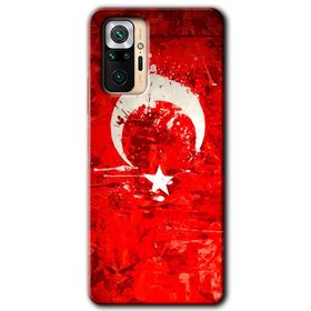 Xiaomi Redmi Note 10 Pro Siyah Mermer Desenli Y Harfi Baskılı Uyumlu Silikon Kılıf