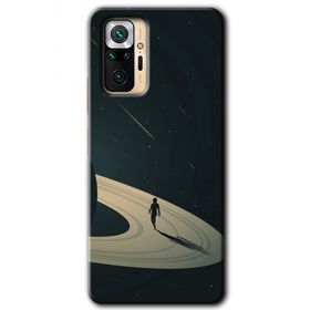 Xiaomi Redmi Note 10 Pro Space Planet Baskılı Uyumlu Silikon Kılıf
