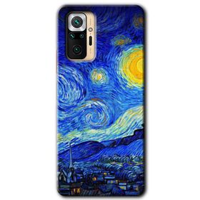Xiaomi Redmi Note 10 Pro Starry Night Baskılı Uyumlu Silikon Kılıf