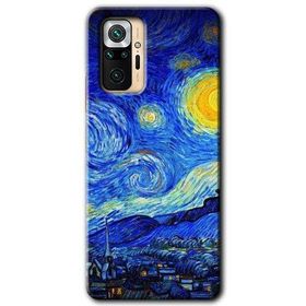 Xiaomi Redmi Note 10 Pro Starry Night Baskılı Uyumlu Silikon Kılıf