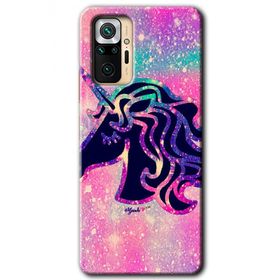 Xiaomi Redmi Note 10 Pro Unicorn Kristal Baskılı Uyumlu Silikon Kılıf