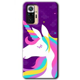 Xiaomi Redmi Note 10 Pro Unicorn Sleep Baskılı Uyumlu Silikon Kılıf
