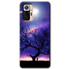 Xiaomi Redmi Note 10 Pro Uzay Silüet Baskılı Uyumlu Silikon Kılıf