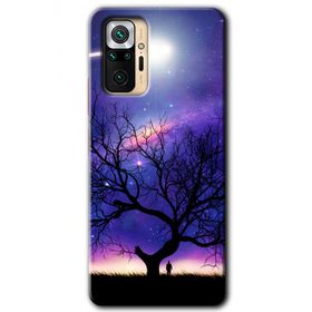 Xiaomi Redmi Note 10 Pro Uzay Silüet Baskılı Uyumlu Silikon Kılıf
