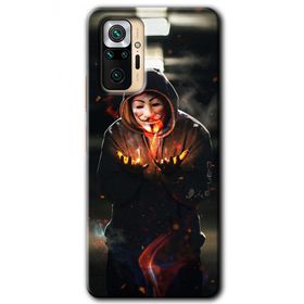 Xiaomi Redmi Note 10 Pro V for Fire Baskılı Uyumlu Silikon Kılıf