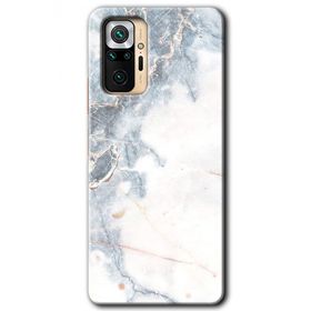 Xiaomi Redmi Note 10 Pro White Marble Baskılı Uyumlu Silikon Kılıf