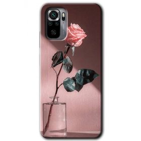 Xiaomi Redmi Note 10 Retro Gül Baskılı Uyumlu Silikon Kılıf