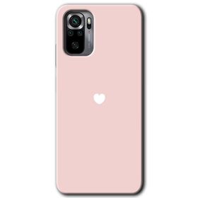 Xiaomi Redmi Note 10 Sade Kalp Baskılı Uyumlu Silikon Kılıf