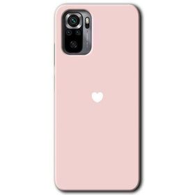Xiaomi Redmi Note 10 Sade Kalp Baskılı Uyumlu Silikon Kılıf