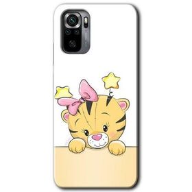 Xiaomi Redmi Note 10 Sevimli Kedi Baskılı Uyumlu Silikon Kılıf