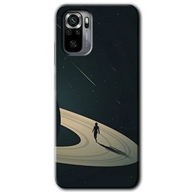 Xiaomi Redmi Note 10 Space Planet Baskılı Uyumlu Silikon Kılıf