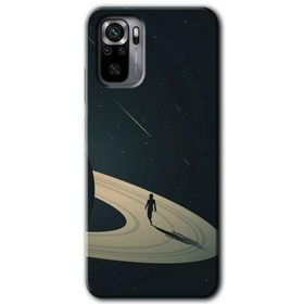 Xiaomi Redmi Note 10 Space Planet Baskılı Uyumlu Silikon Kılıf