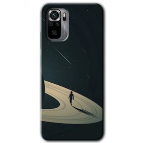 Xiaomi Redmi Note 10 Space Planet Baskılı Uyumlu Silikon Kılıf