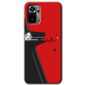 Xiaomi Redmi Note 10S Avengers Tower Baskılı Uyumlu Silikon Kılıf