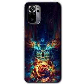 Xiaomi Redmi Note 10S Ballı Baykuş Baskılı Uyumlu Silikon Kılıf