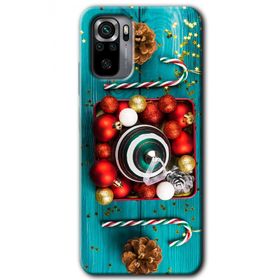 Xiaomi Redmi Note 10S Christmas Baskılı Uyumlu Silikon Kılıf