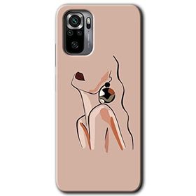 Xiaomi Redmi Note 10S Çizim Silüet Baskılı Uyumlu Silikon Kılıf