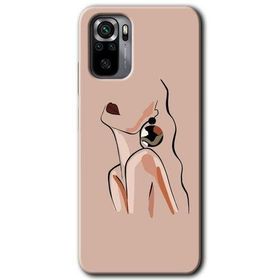 Xiaomi Redmi Note 10S Çizim Silüet Baskılı Uyumlu Silikon Kılıf