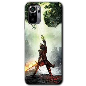 Xiaomi Redmi Note 10S Dragon Hunter Baskılı Uyumlu Silikon Kılıf