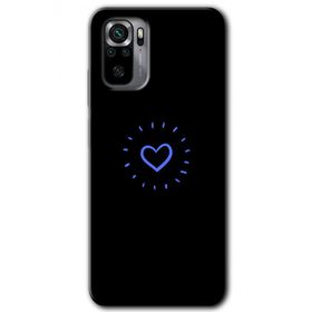 Xiaomi Redmi Note 10S Heart Strokes Baskılı Uyumlu Silikon Kılıf